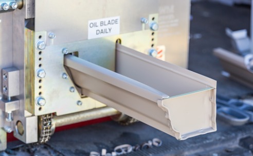 Machine that makes Seamless Gutters in Morton IL
